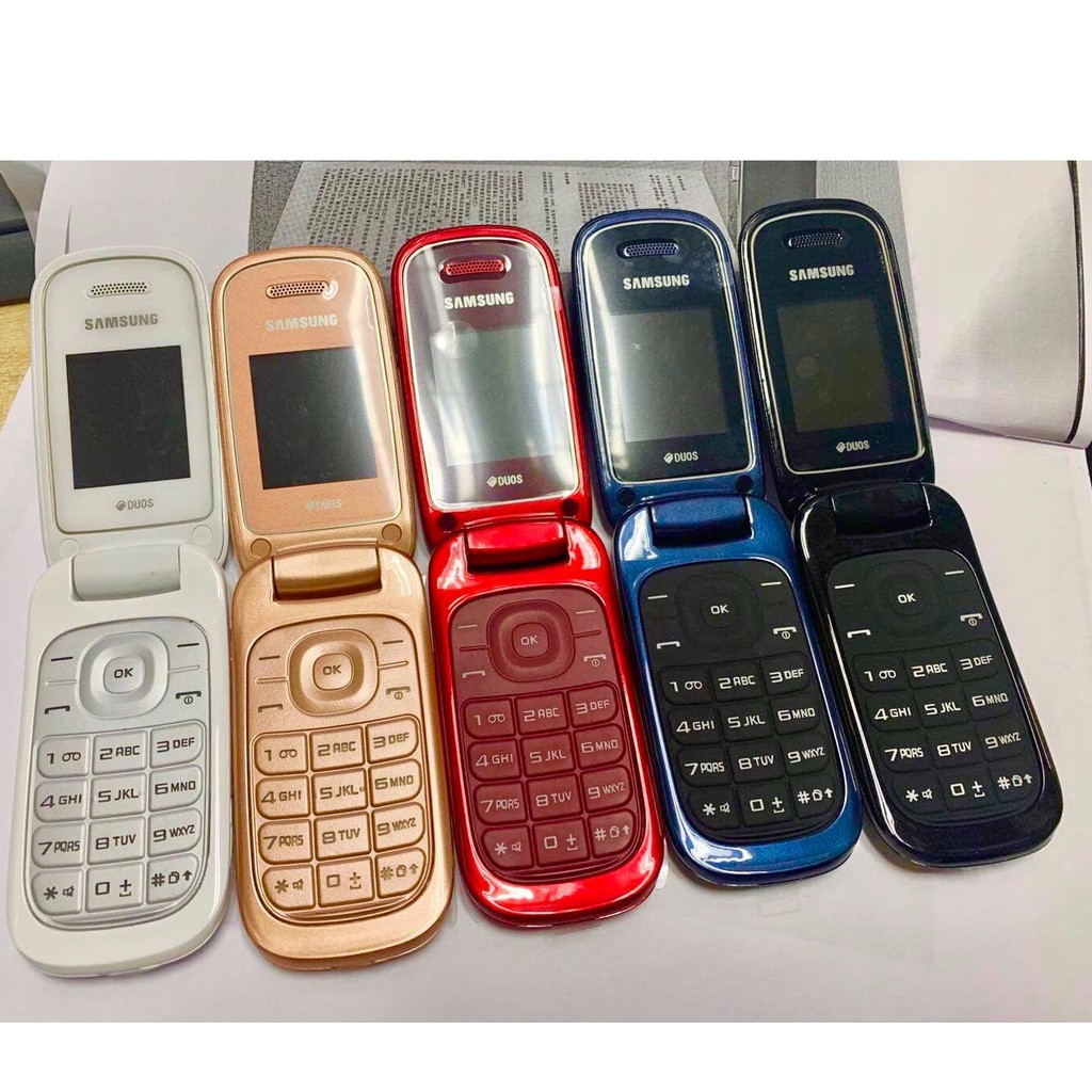 โทรศัพท์มือถือซัมซุง SAMSUNG GT-E1272 ใหม่ (สีดำ) มือถือฝาพับ ใช้ได้ 2 ซิม ทุกเครื่อข่าย AIS TRUE DTAC MY  3G/4G ปุ่มกด