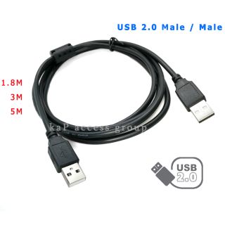 สาย USB 2.0 M/M (ผู้/ผู้) ชาร์จและดาต้า