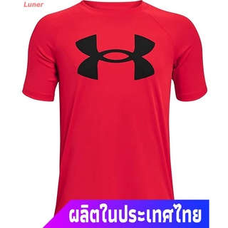 Luner Under Armour เสื้อยืดผู้ชายและผู้หญิง Under Armour Boys Tech Big Logo Short-Sleeve T-Shirt Under Armour Sports T-