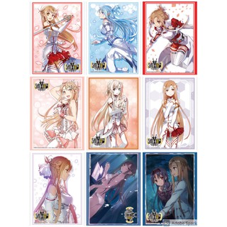 Bushiroad Sleeve Collection HG Dengeki Bunko Sword Art Online 10th Anniversary Asuna &amp; Yuuki - ซองใส่การ์ด, ซองใส่การ์ด