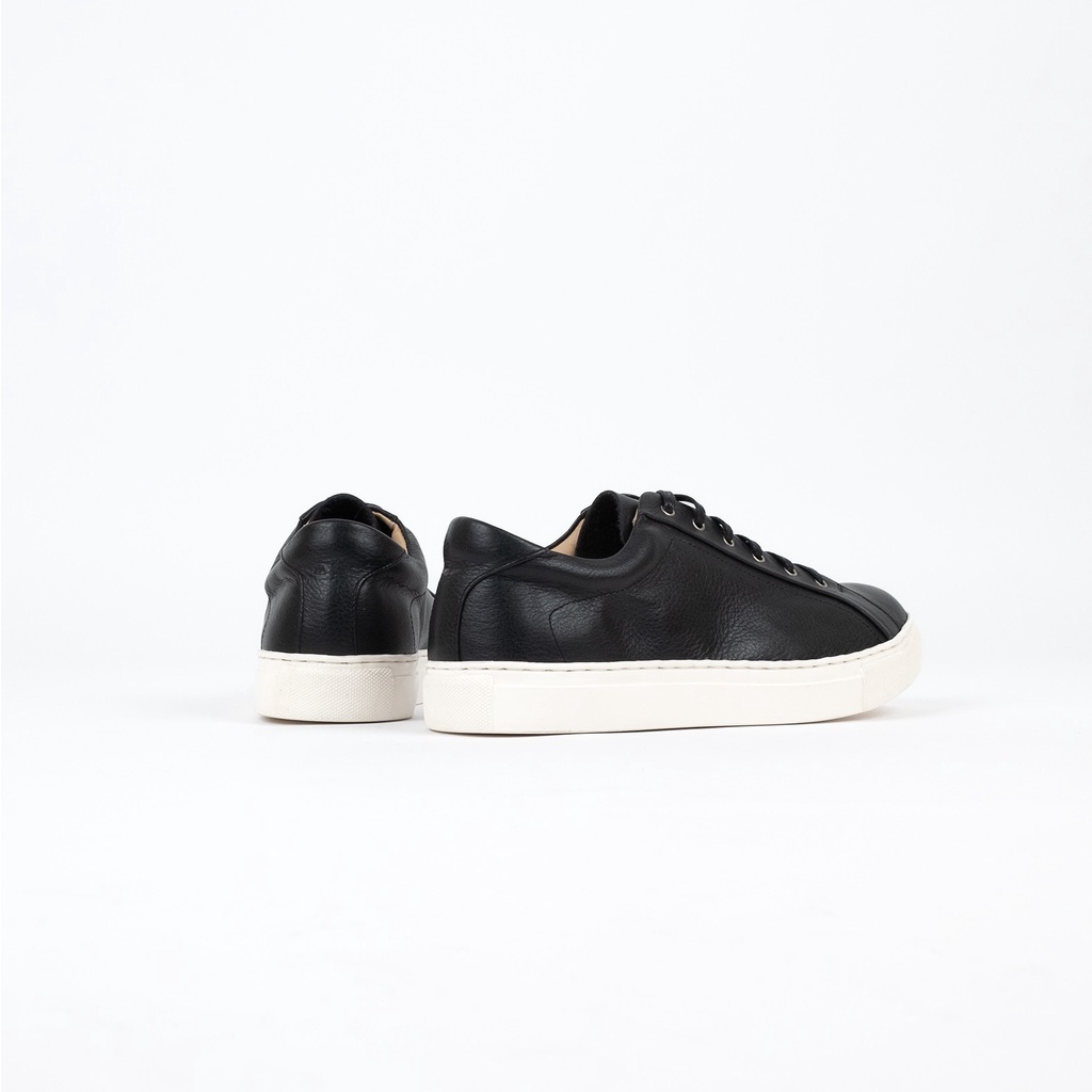 Moonlife Life sneaker II - Black รองเท้าหนังวัวปั่นนิ่ม รองเท้าสนีกเกอร์