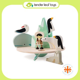 Tender Leaf Toys ของเล่นไม้ ของเล่นเสริมพัฒนาการ ฝึกสมาธิกับสัตว์น้อยเมืองหนาว Balancing Polar Circle