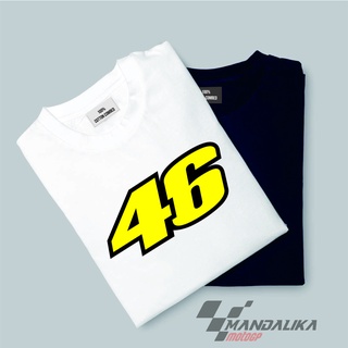 เสื้อยืดคอกลมเสื้อยืด ลาย Valentino rossi 46 vr46 valeyellowS-5XL