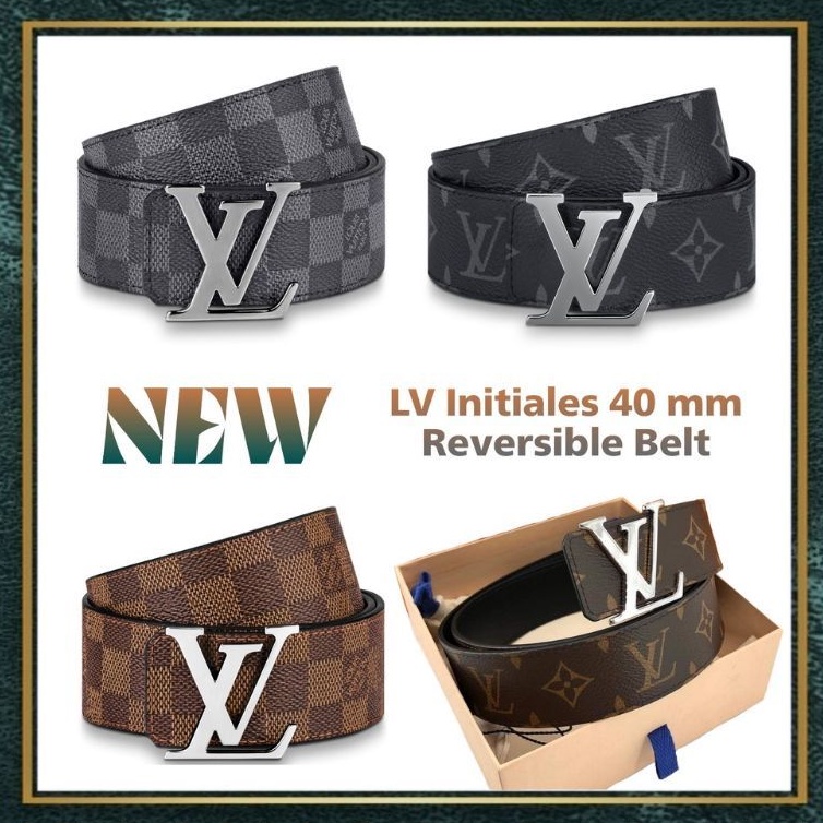 [สอบถามก่อนกดซื้อ]​ แท้​ 💯 New LV Initiales 40 mm. Reversible Belt