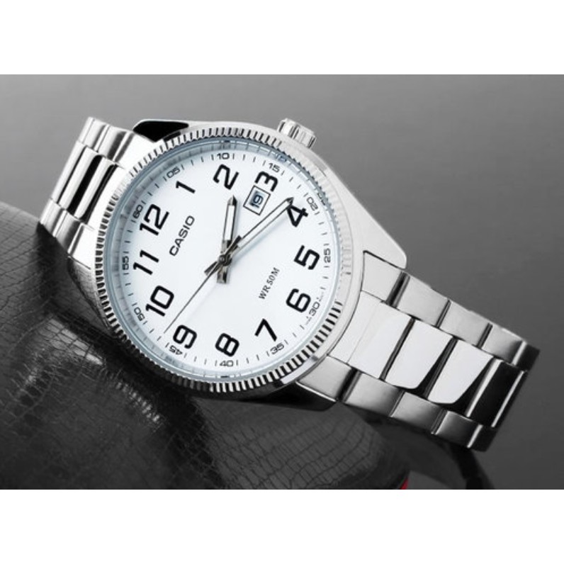 casio ของแท้ประกันศูนย์ นาฬิกาคาสิโอ ผู้ชาย รุ่น MTP-1302D MTP-1302SG / SMILEYTIME ขายแต่ของแท้ ประกันศูนย์cmg/c-thong