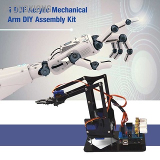 ZhongXiong DIY Assembly Acrylic Mechanical Arm 4 DOF Robot Claw Kit for Robotics SNAM1900