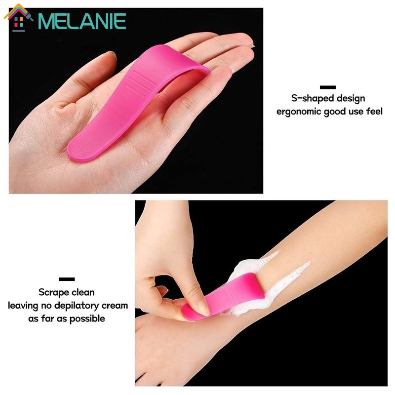 1 Pc Pack Mini Men Women Special Hair Removal Cream Durable Scraper / Pp Plastic Personal Curved Scoop ราคา ถูกที่สุด ดีลบีเคเค แกลเลอรีภาพที่ 5