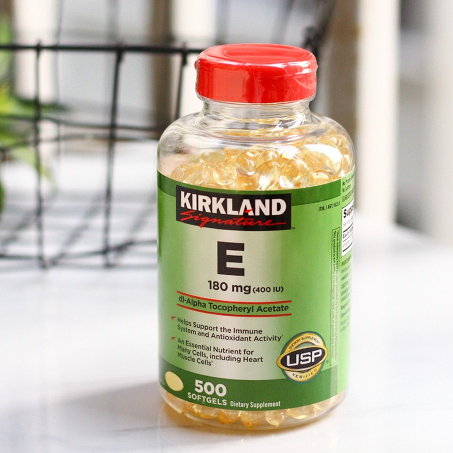 Kirkland Signature Vitamin E 400 I.U. ( 500 Softgels ) | Shopee Thailand