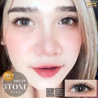 D 3 tone/ nira  gray รุ่นลายฮิตTikTokสีเทาขอบบาง สวยแซ่บ ตาโต3โทน