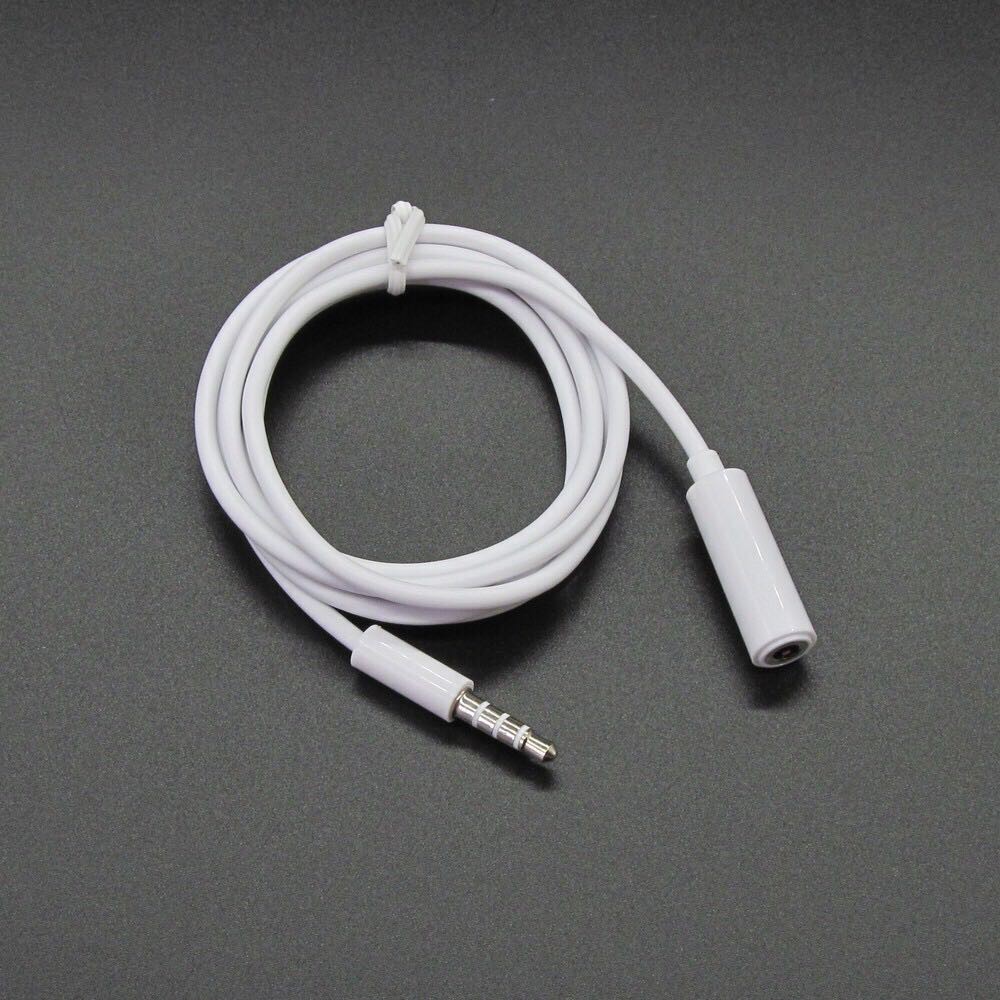 3.5 มิลลิเมตรแจ็ค Aux สายสัญญาณเสียง 1 เมตรชายกับหญิง AUX เสียงสายเชื่อมต่อหูฟังสำหรับรถยนต์ / iPhon