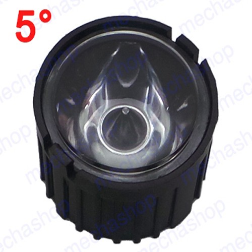 (5ชิ้น) เลนส์ LED lens 5 ,10 ,15 ,90 degree พร้อม Holderสีดำ สำหรับ 1W 3W 5W High Power LED Lamp Light