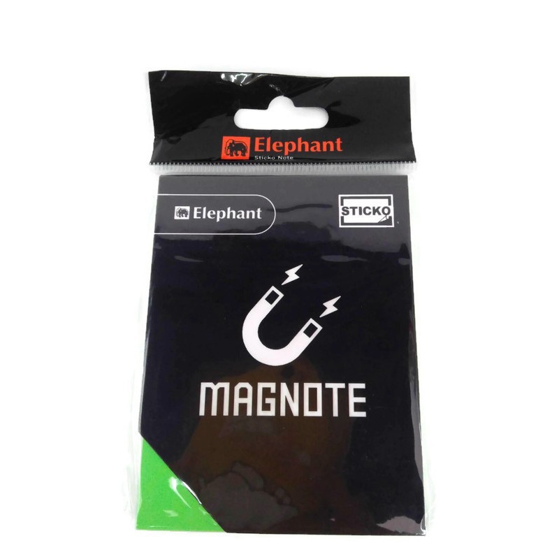 กระดาษแม็กโน๊ตแม่เหล็ก 3x4 นิ้ว Elephant Sticko Magnote นีออน  ตราช้าง  1 ชิ้น