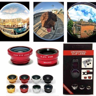 เลนส์ Fisheye มัลติฟังก์ชั่นสําหรับ IPhone Samsung Huawei Xiaomi