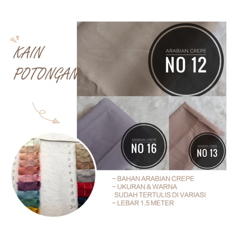 ผ้าตัด ARABIAN CREP*