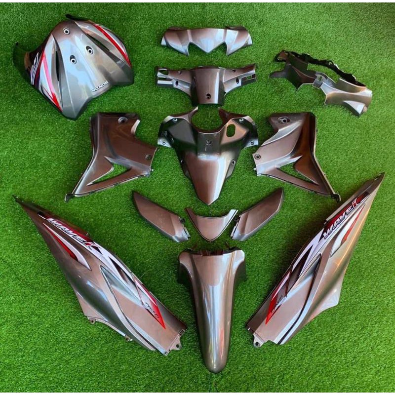 ชุดสี เวฟ110ไอ New ปี2012-2017 สีเทาpcx มีจำนวน 15 ชิ้น