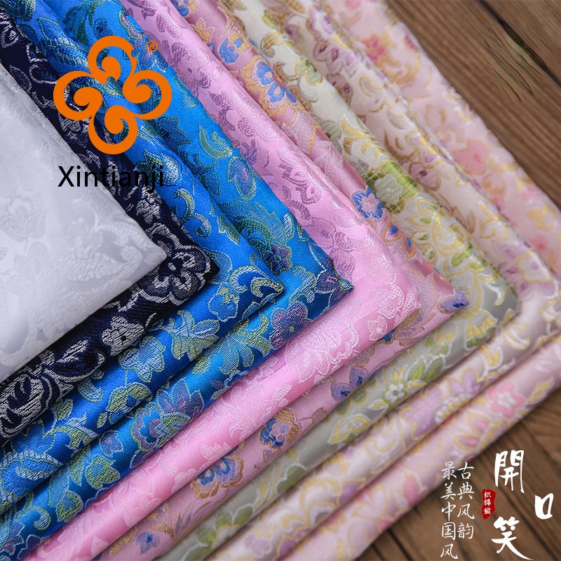 75 ซม.สไตล์จีนผ้าโบรเคดซาตินไนลอนผ้า Damask diy Hanfu cheongsam เสื้อผ้าผ้าครึ่งเมตร TJ8755