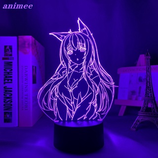 Nekopara โคมไฟตั้งโต๊ะ Led ลายอนิเมะ 3d ของขวัญ สําหรับตกแต่งห้องนอน