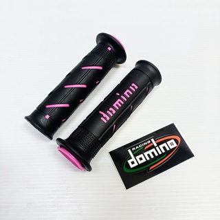 ปลอกมือ (Domino) สีดำ-ชมพู ปลายเปิด