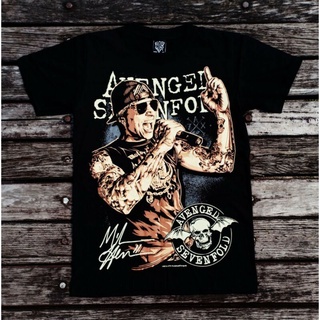 เสื้อยืดโอเวอร์ไซส์เสื้อยืดผ้าฝ้าย 14R226 NTS A7X AVENGED SEVENFOLD HEAVY Mett M SHADOWS ประเภทใหม่S-4XL