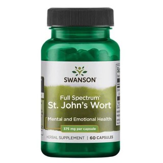 Swanson Premium St. Johns Wort 375 mg [ 60 เม็ด ] puritan St. Johns Wort