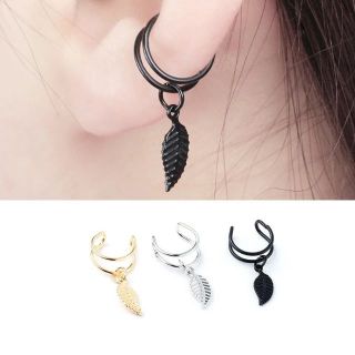 ต่างหูหนีบจี้ใบไม้ • Leafy Earcuff