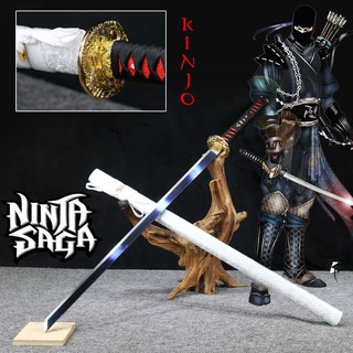 Japanese Samurai Sword Katana ดาบซามูไร คาตานะ นักรบ ญี่ปุ่น Japan 日本の武士の剣 มีดดาบ Ninja นินจา Handmade ใบดาบลับคมพิเศษ