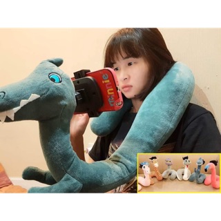 พร้อมส่ง ✅ ลอตใหม่ หมอนรองคอ หมอน เล่น โทรศัพท์มือถือ 🧸✴️📲💚🦕 ตุ๊กตารองคอ หมอนสุขภาพ หมอนรองคอ หมอนรองกระดูก neck pillow