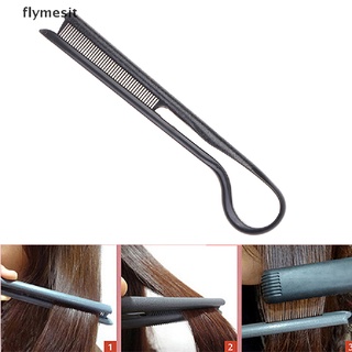 【flymesit】เครื่องจัดแต่งทรงผมไอน้ํา เซรามิค เหล็กแบน แบบมืออาชีพ สําหรับร้านทําผม 1 ชิ้น