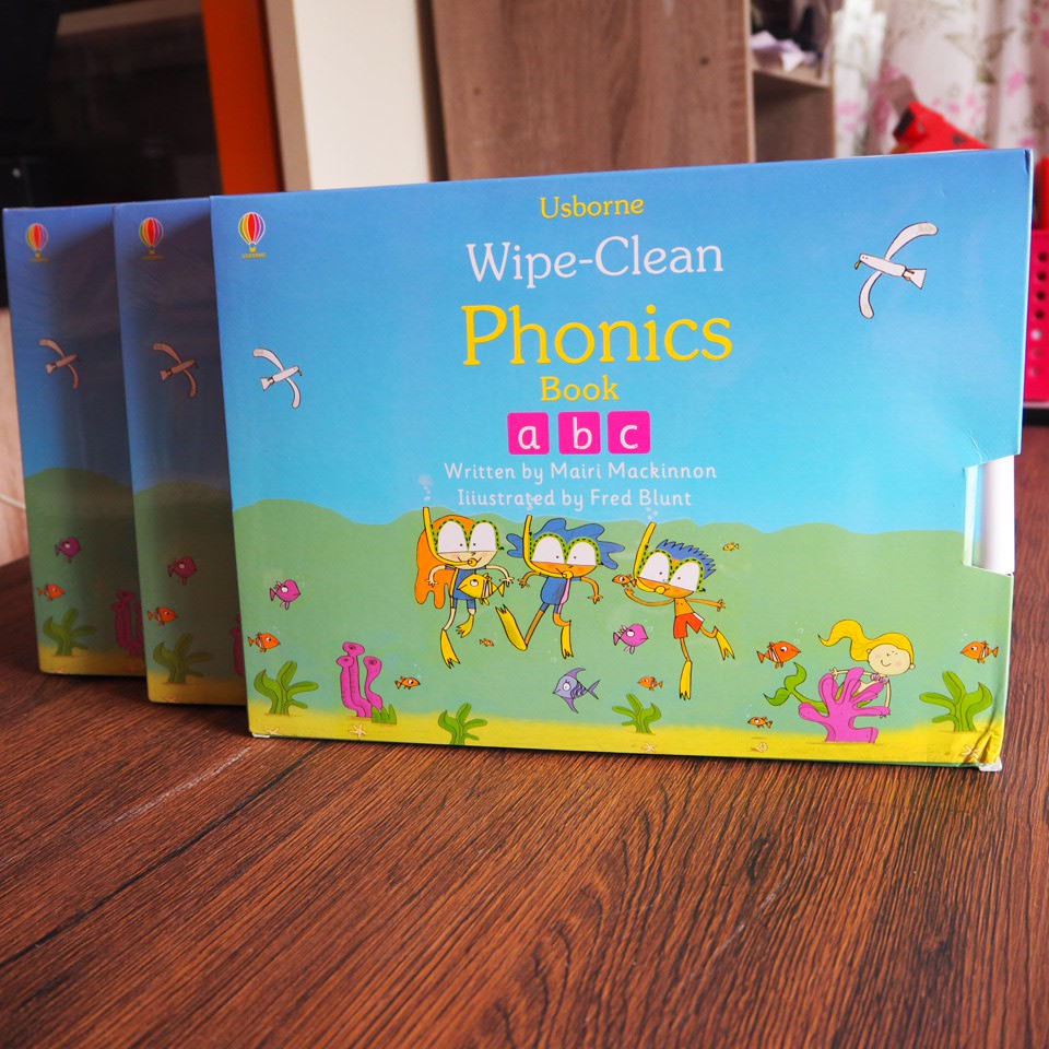 Usborne WipeClean Phonics 4 Books Shopee Thailand