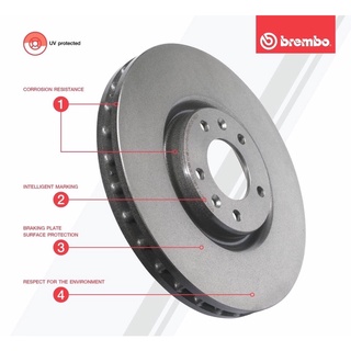 จานเบรคหน้าBrembo ขนาด365 หนา36 หมวกสูง62.1 สำหรับตัดดุมทำฮับจานขยาย ของแท้Brembo ราคาคู่ละ