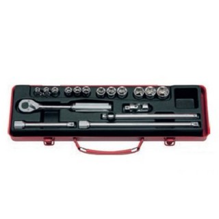 KOKEN 3250M บ๊อกซ์ชุด 17 ชิ้น (มิล) ในกล่องเหล็ก (Bit Socket Set)| MODERTOOLS OFFICIAL