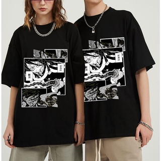 T-shirt  【Sportwear】เสื้อยืดแขนสั้นลําลอง ผ้าฝ้าย 100% พิมพ์ลายอนิเมะ Demon Slayer Kimetsu No Yaiba Iguro Obanai สําหรับ