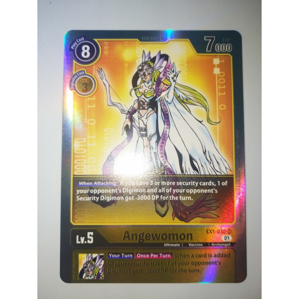 การ์ด Digimon - TCG - Angewomon / EX1-030