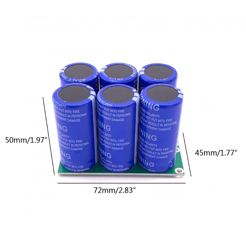 Hl 16V 20F Super Farad Capacitor 2 7V 120F เท้ายาวความถี่ ESR ต่ํา Ultracapacitor สําหรับแหล่งจ่ายไฟรถยนต์