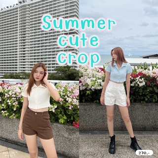 (ส่วนลดดูหน้าร้าน)Summer cute crop ตัวละ 270บาท