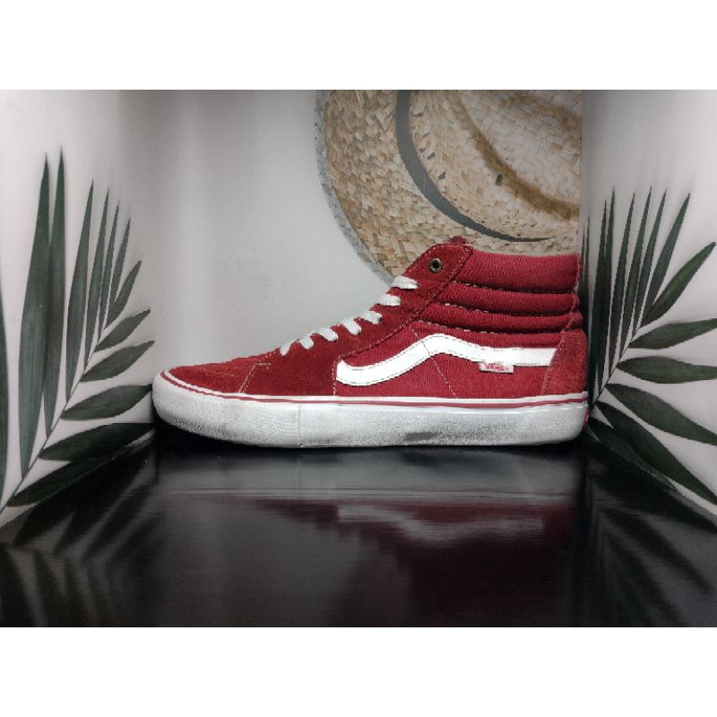 Vans Sk8 hi PRO (RED/Dahlia/white) size 46🚩