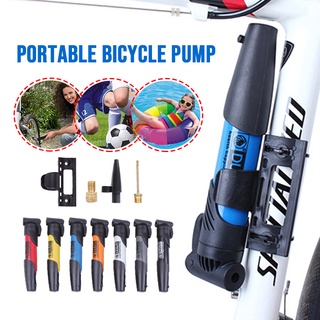 ที่สูบลม เติมลมจักรยาน ที่สูบลมบอล ลูกโป่ง Bicycle Foot Pump สูบลมเท้าเหยียแบบพกพา