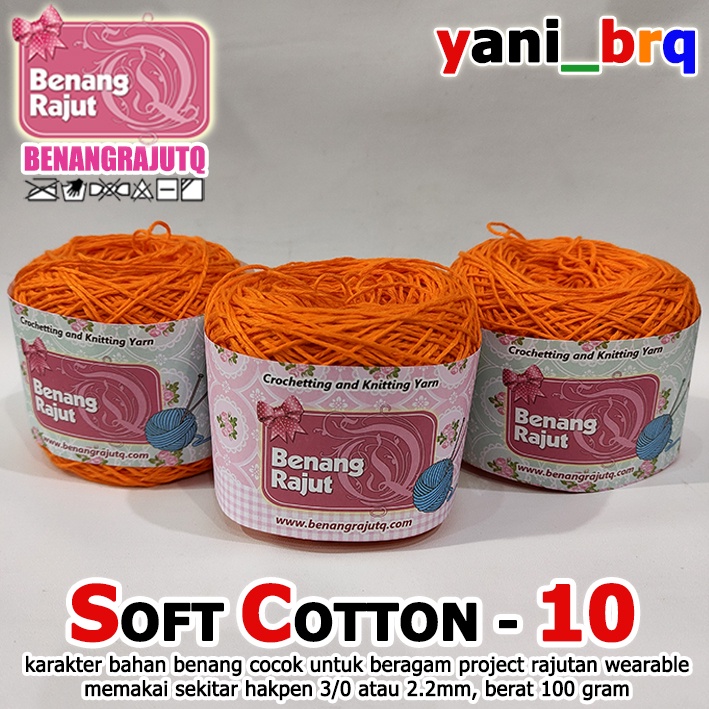 KATUN SOFT COTTON BALI SC 10 ORANGE yani_brq KNITTING YARN SHOP Q