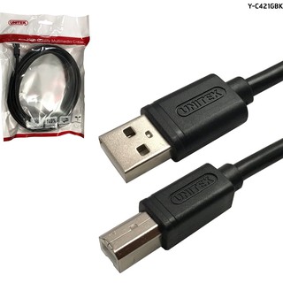 Y-C421GBK USB2.0 A Male to B Male 5m. Unitek