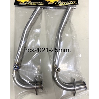 คอท่อpcx2021-23สแตนเลสขนาด25mm.