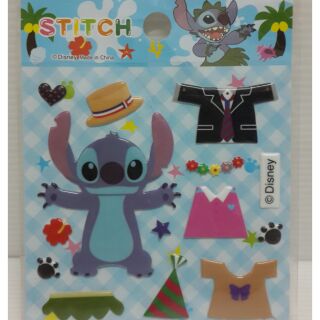 sticker แต่งตัว stitch