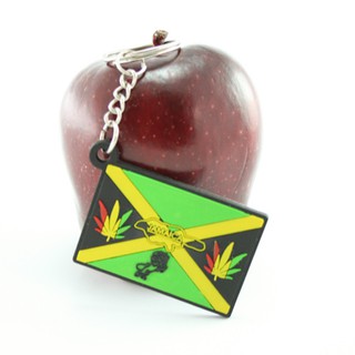 สินค้าราสต้า Jamaica Flag Keychain  Leaf พวงกุญแจราสต้า ลายธง JAMAICA