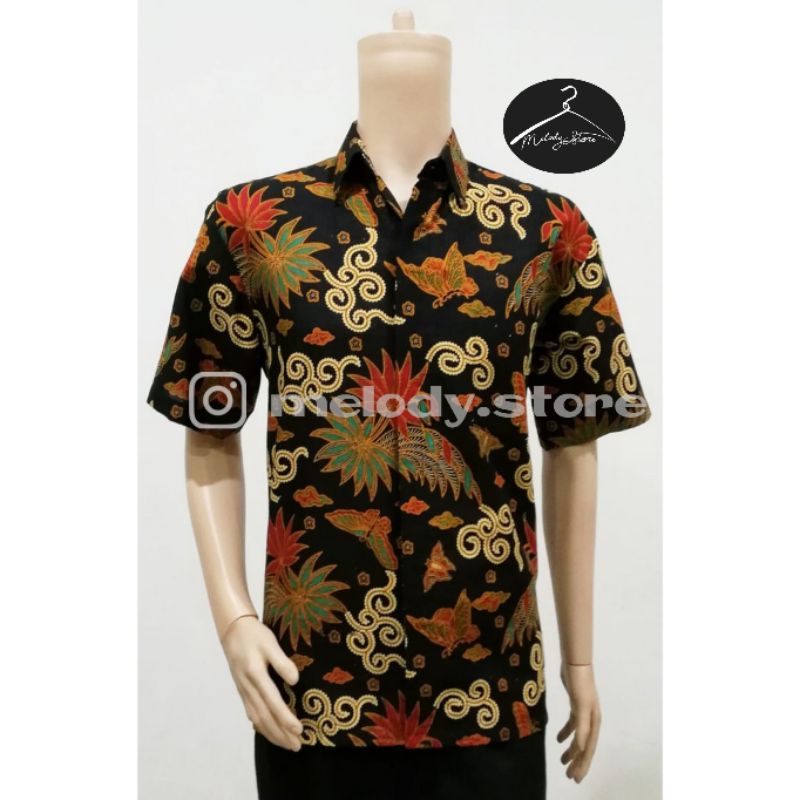 KEMEJA Marina เสื้อเชิ้ตบาติกแขนสั้นผู้ชาย