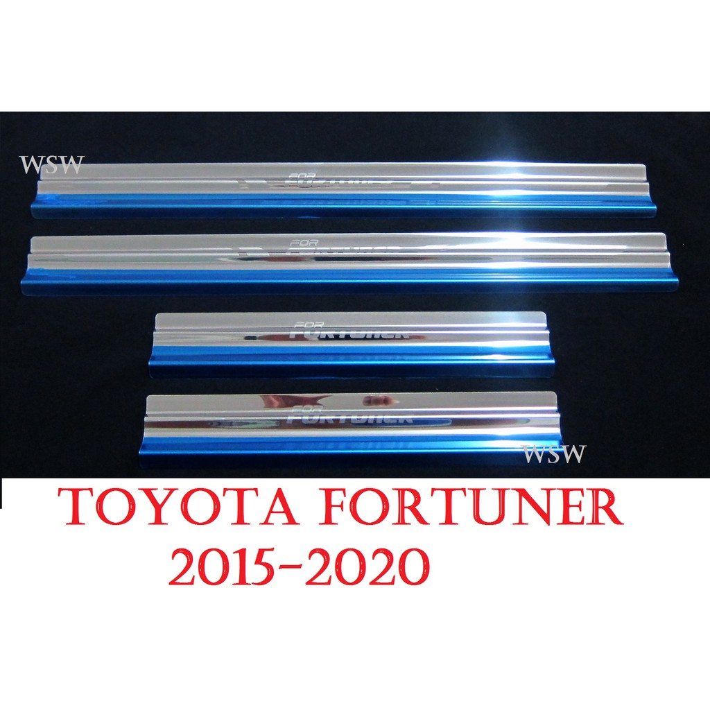 (4ชิ้น) ชายบันได โตโยต้า ฟอร์จูเนอร์ รุ่นใหม่ ปี 2015 2016 2018 2021 TOYOTA FORTUNER SUV คิ้วบันได ก