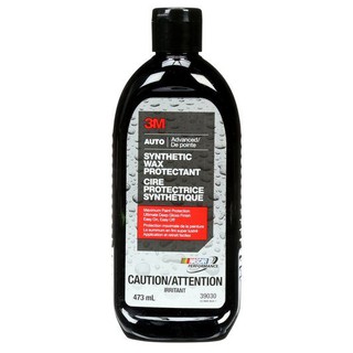 3M SYNTHETIC WAX PROTECTA PROTECTANT 473ML ผลิตภัณฑ์เคลือบเงาและปกป้องสีรถยนต์สูตรสังเคราะห์ ขนาด 473 มิลลิลิตร 39030