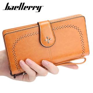 Baellerry N1640 แฟชั่นกระเป๋าสตางค์ผู้หญิง กระเป๋าสตางค์ใบยาวผู้หญิง หนัง