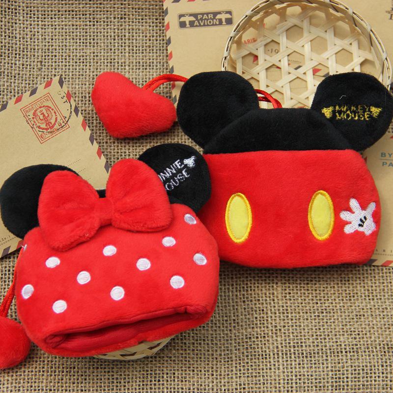 cute mini  purse coin purse Mickey Minnie ตุ๊กตากระเป๋าพวงกุญแจกุญแจกระเป๋ากระเป๋าสตางค์