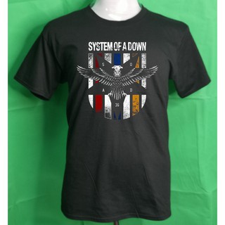 เสื้อยืด พิมพ์ลาย SYSTEM OF A DOWN ROCK BAND