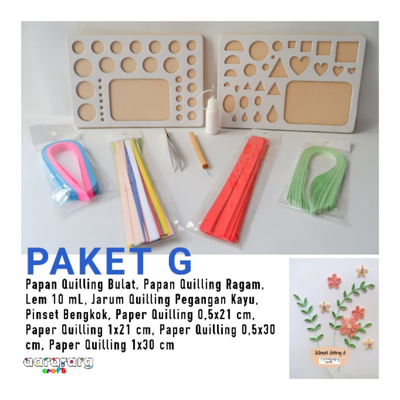 PAPER QUILLING SET G (PAPER QUILLING PACKAGE G)