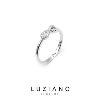 แหวนเงินแท้ อินฟินิตี้ Lovely Infinity - Luziano Jewelry เงินแท้925 แหวน แฟชั่น CZ เพชรสังเคราะห์ Premium แหวนผู้หญิง